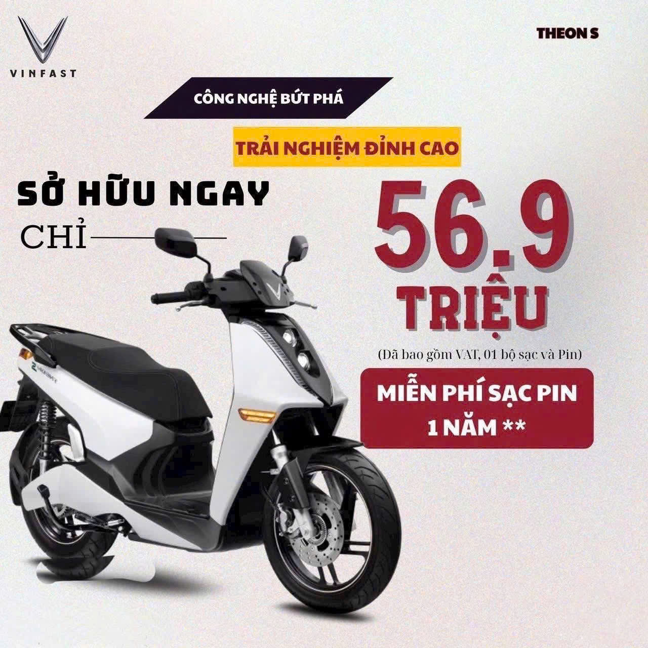 giá xe điện vinfast theon s tháng 6/2025