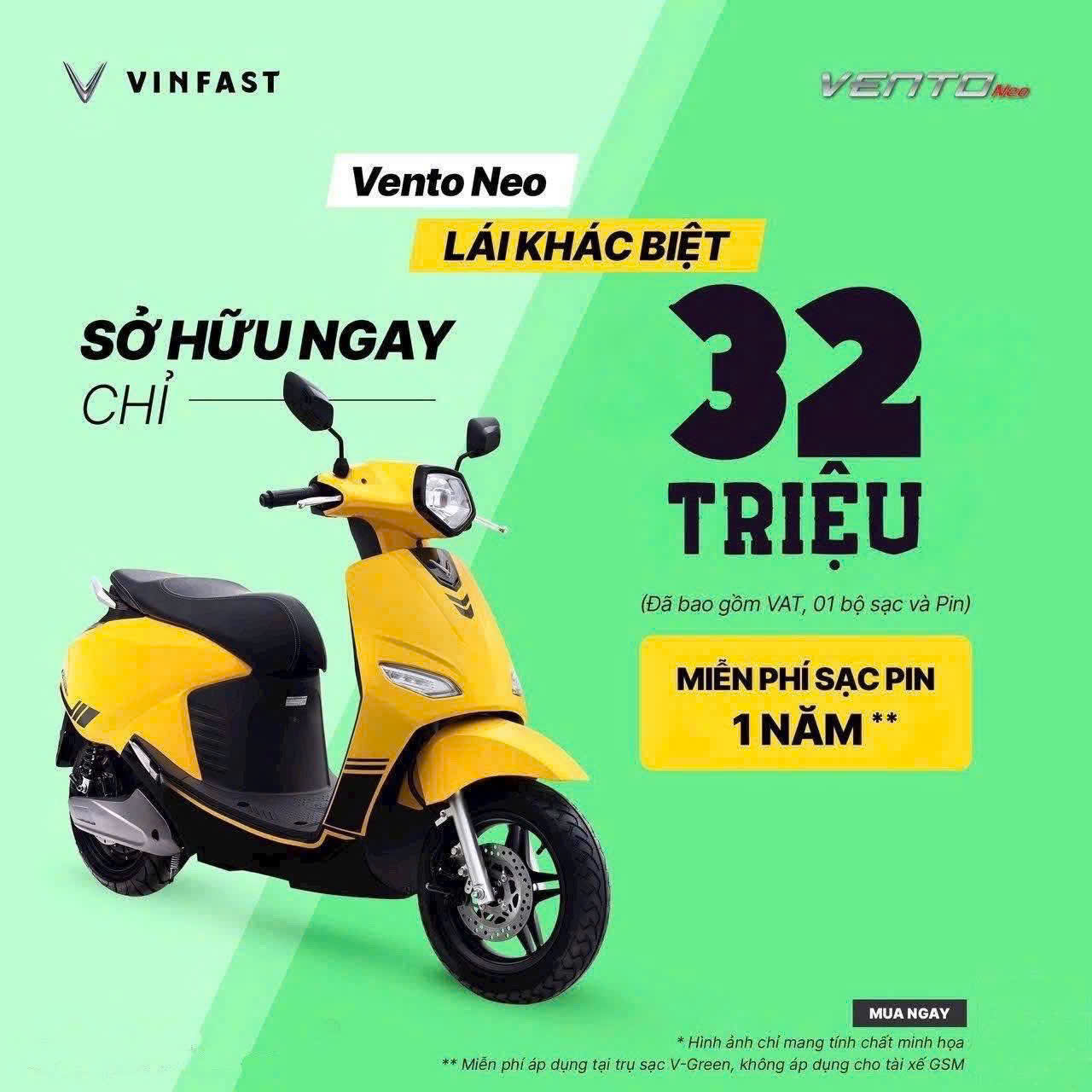 giá xe máy điện vinfast vento neo tháng 6/2025